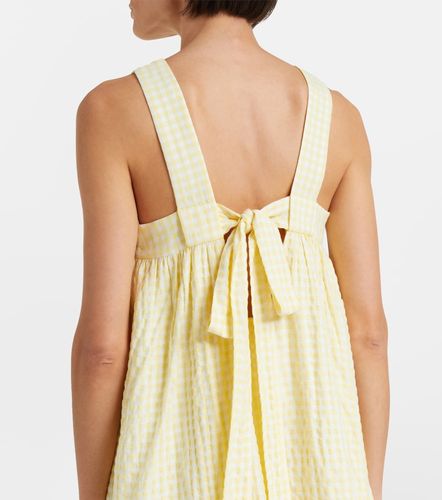 Vestido corto Betsie a cuadros con bufanda - Montce - Modalova