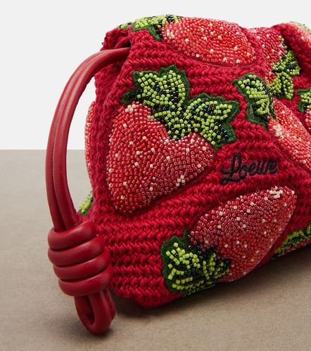 Clutch Flamenco Strawberry Mini con perline - Loewe - Modalova