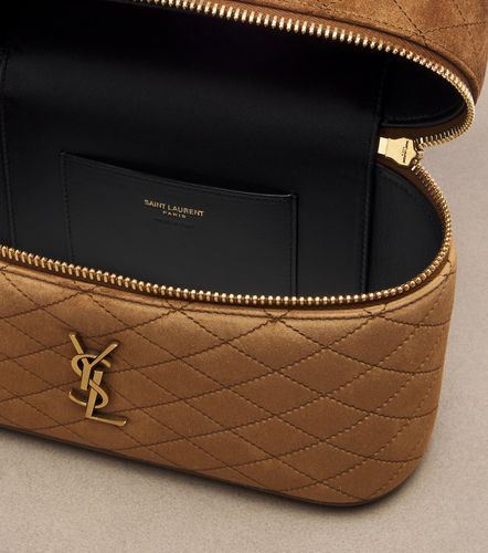 Gaby Large suede vanity bag - Saint Laurent - Modalova