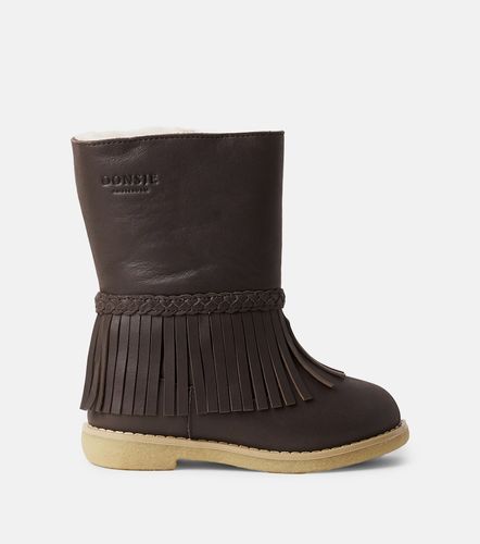 Botas Daffy de piel con flecos - Donsje - Modalova