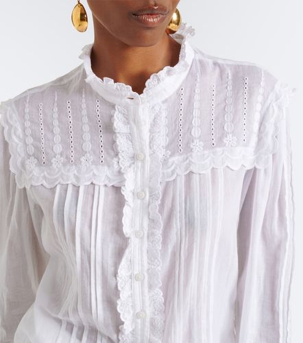 Blusa Lonzie de algodón bordada - Marant Etoile - Modalova