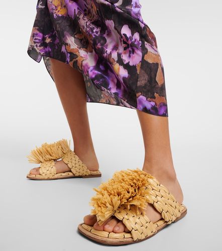 Raffia espadrille slides - Dries Van Noten - Modalova