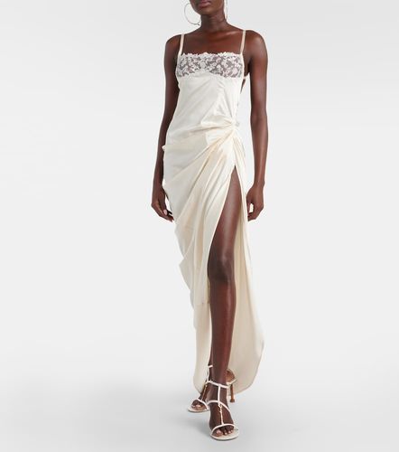 Vestido lencero La Saudade Brodée de satén - Jacquemus - Modalova