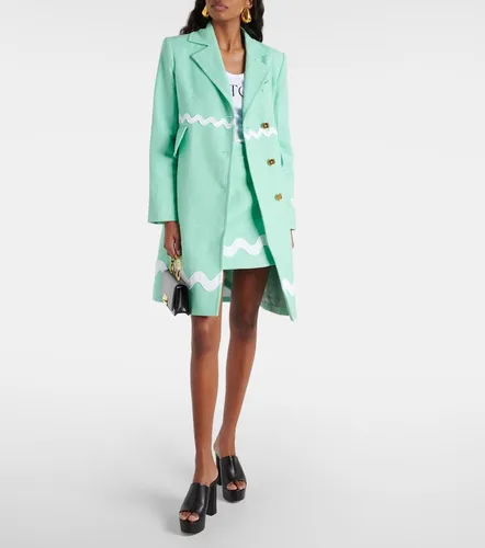 Cappotto monopetto in tweed di misto cotone - Patou - Modalova