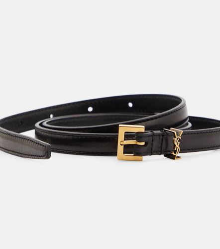 Cassandre slim leather belt - Saint Laurent - Modalova