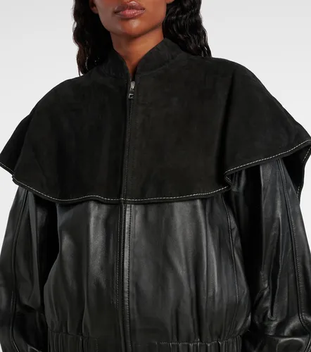 JW Anderson Caped leather jacket - JW Anderson - Modalova