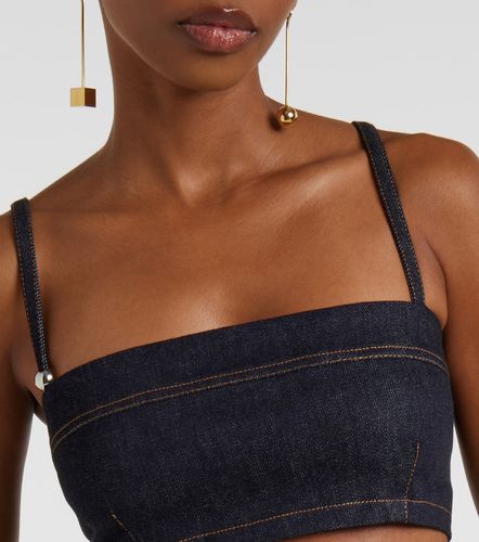 Bisou De-Nimes denim bra top - Jacquemus - Modalova