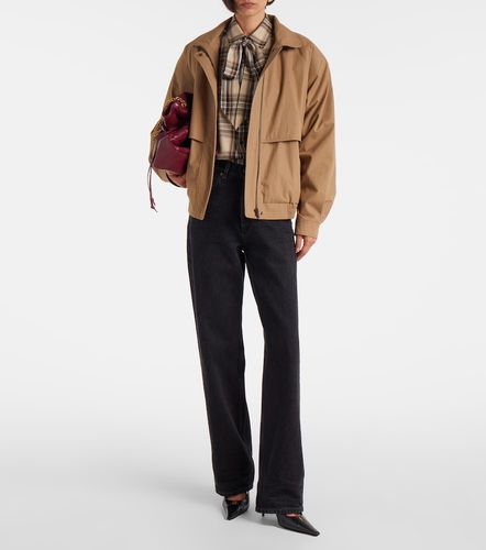 Jeans a gamba larga a vita alta - Saint Laurent - Modalova