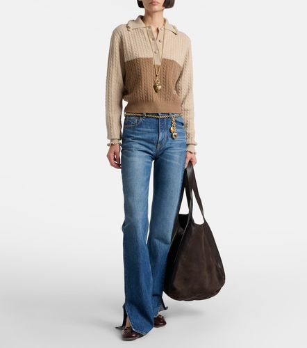 Chloé Polo in lana e cashmere a trecce - Chloe - Modalova