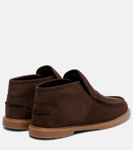 Shearling-lined suede ankle boots - Yves Salomon - Modalova