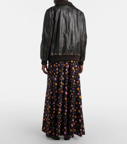 Floral silk-blend charmeuse maxi skirt - Dolce&Gabbana - Modalova