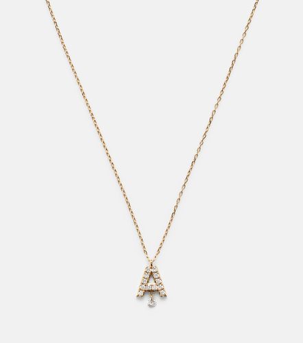 Alphabet A 18kt necklace with diamonds - Persee - Modalova
