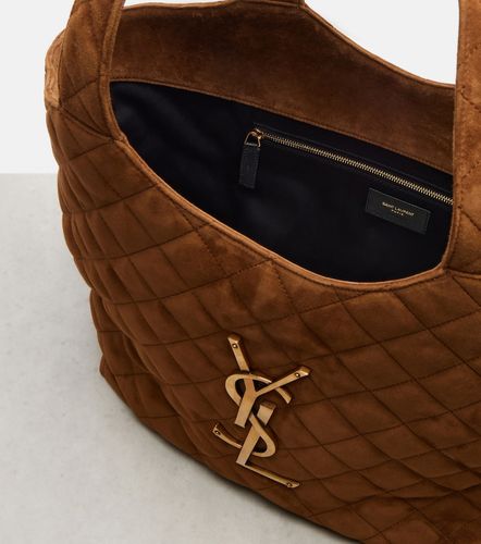 Icare Medium quilted suede shopper - Saint Laurent - Modalova