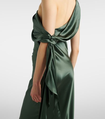 Draped asymmetric silk satin gown - The Sei - Modalova