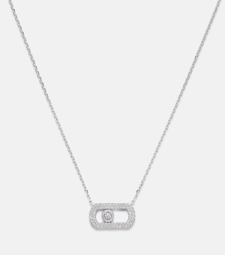 Collana So Move in oro bianco 18kt con diamanti - Messika - Modalova