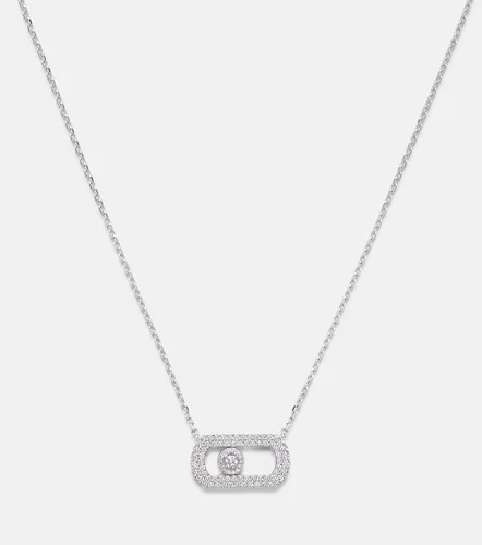 Collar de cadena So Move de oro blanco de 18 ct con diamantes - Messika - Modalova
