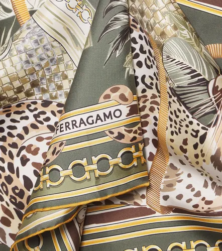 Bedruckter Schal aus Seide - Ferragamo - Modalova
