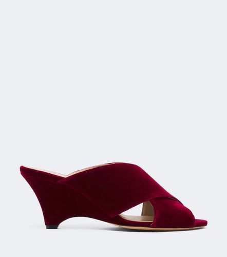 Luca velvet wedge mules - Le Monde Beryl - Modalova