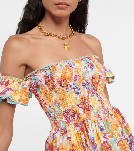 Vestido corto Aurora de algodón floral - Poupette St Barth - Modalova