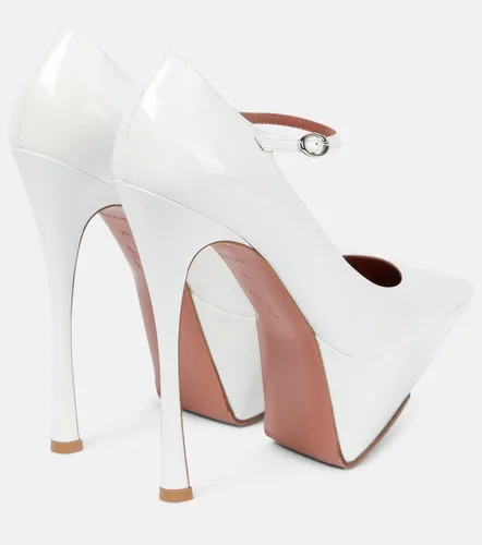 Yigit patent leather platform pumps - Amina Muaddi - Modalova