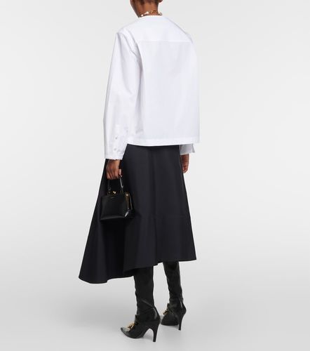 Cotton poplin pleated top - Jil Sander - Modalova