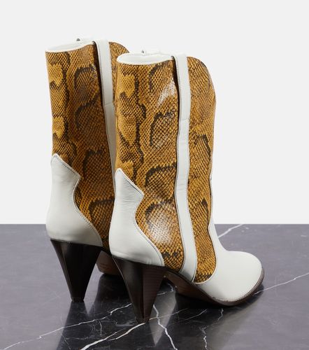 Botines Witney de piel efecto serpiente - Isabel Marant - Modalova