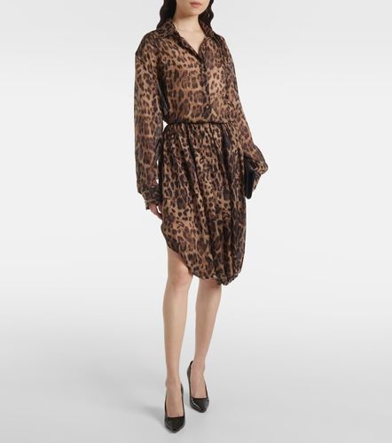 Leopard-print chiffon midi skirt - Jacques Wei - Modalova