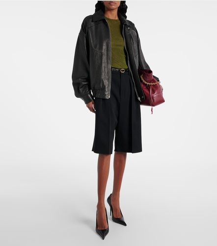 Grain De Poudre wool Bermuda shorts - Saint Laurent - Modalova