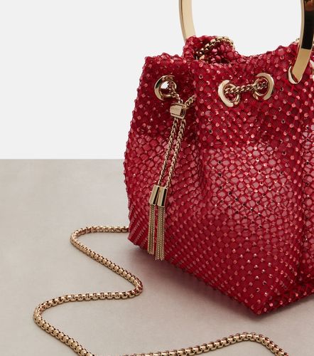 Secchiello Bon Bon in raso con cristalli - Jimmy Choo - Modalova