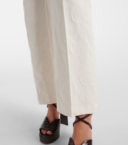 Cropped Flared Jeans aus Jacquard - Etro - Modalova
