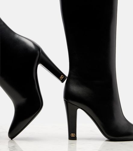 Hotty 100 leather knee-high boots - Valentino Garavani - Modalova