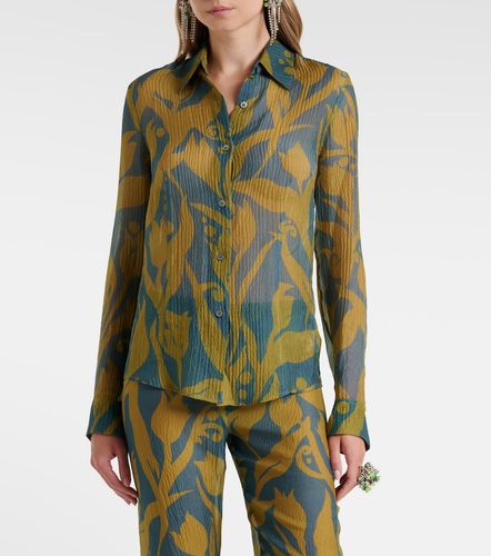 Camisa de seda estampada - Dries Van Noten - Modalova