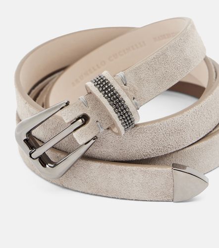 Monili suede belt - Brunello Cucinelli - Modalova