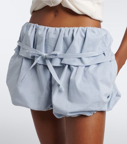 Shorts in cotone e seta a righe - Magda Butrym - Modalova