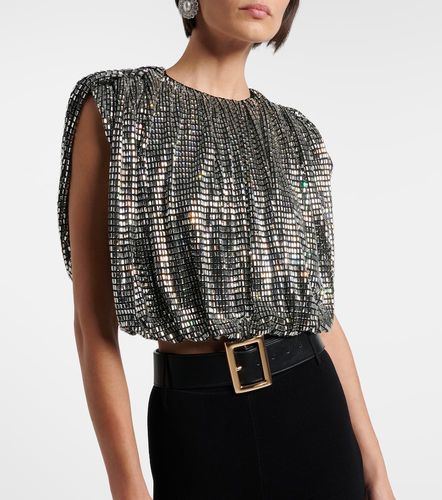 Draped embellished top - Self-Portrait - Modalova