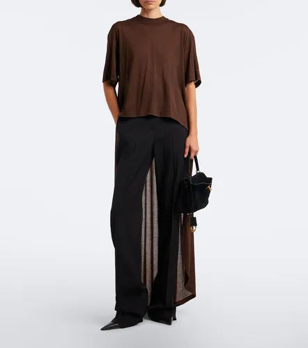 Asymmetric cotton-blend jersey T-shirt - Balenciaga - Modalova
