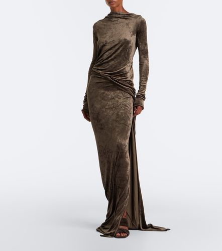 Lilies Shailee draped open-back velvet gown - Rick Owens - Modalova