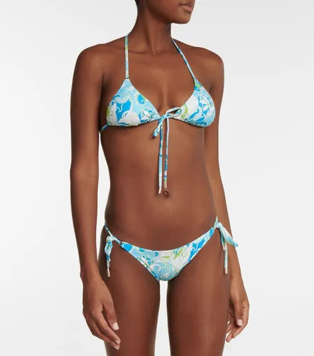 Top de bikini Portugal estampado - Melissa Odabash - Modalova