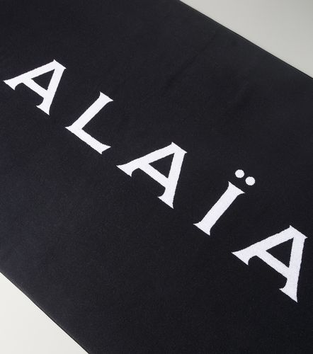 Alaïa Telo mare in cotone con logo - Alaia - Modalova