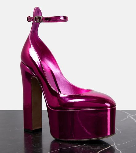 Tan-Go leather platform pumps - Valentino Garavani - Modalova