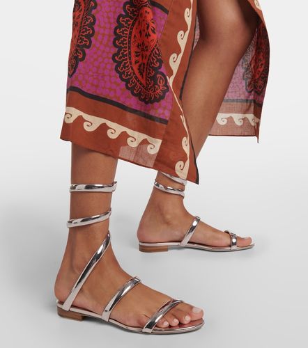 Cleo mirrored leather sandals - Rene Caovilla - Modalova