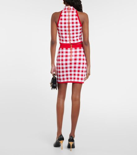 Balmain Checked crop top - Balmain - Modalova