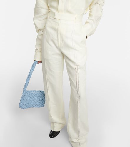 Pantaloni regular in lino - Bottega Veneta - Modalova