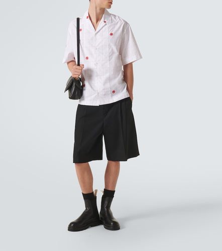 Camicia bowling in cotone jacquard a quadri - Jacquemus - Modalova