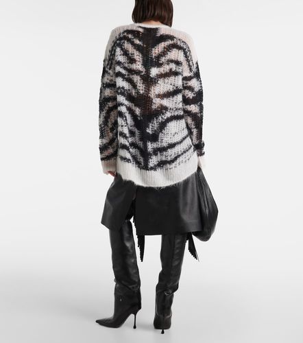 Zebra-print wool-blend sweater - Stella McCartney - Modalova