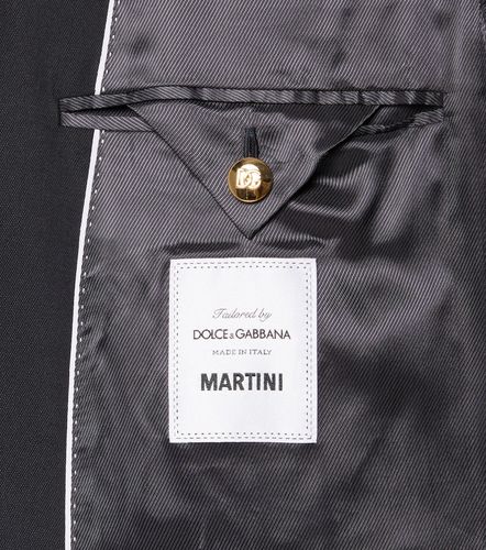 Patch-applique wool and silk blazer - Dolce&Gabbana - Modalova