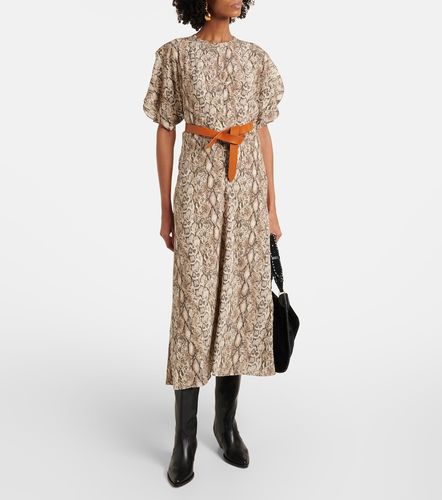 Keany printed silk-blend midi dress - Isabel Marant - Modalova