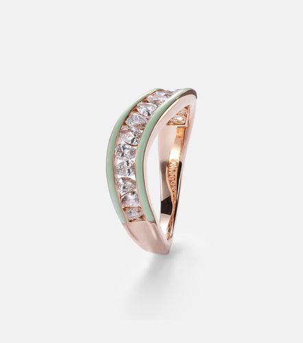 Anillo de oro rosa de 18 ct con diamantes - Kamyen - Modalova