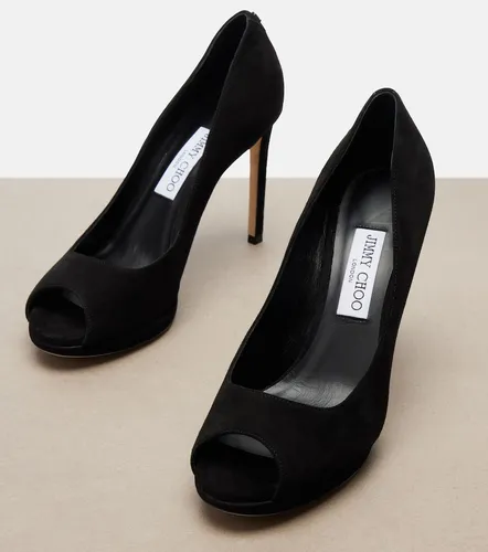 Riya suede peep-toe pumps - Jimmy Choo - Modalova