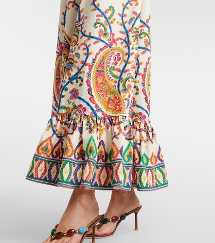 Vestido largo de algodón estampado - Etro - Modalova